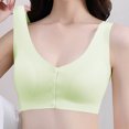 thumbnail image 2 of Yuzhih Womens Front Closure Everyday Bras Comfortable Wireless Bralettes V Neck Seamless Bra Wire Free Basic Bras, 2 of 5