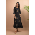thumbnail image 3 of DWEEP SARA Kurta à Double Couche Noir Orné de Broderie, TG,42, 3 of 6