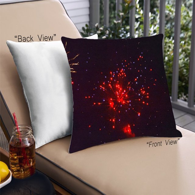 Ahgly Company Games Fireworks Coussin Extérieur, 18 Pouces par 18 Pouces