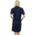 thumbnail image 4 of Bimba Robe de Nuit Demoiselle d'Honneur pour Femme à Manches Courtes, Chemise Bordeaux avec Poches-6, 4 of 6