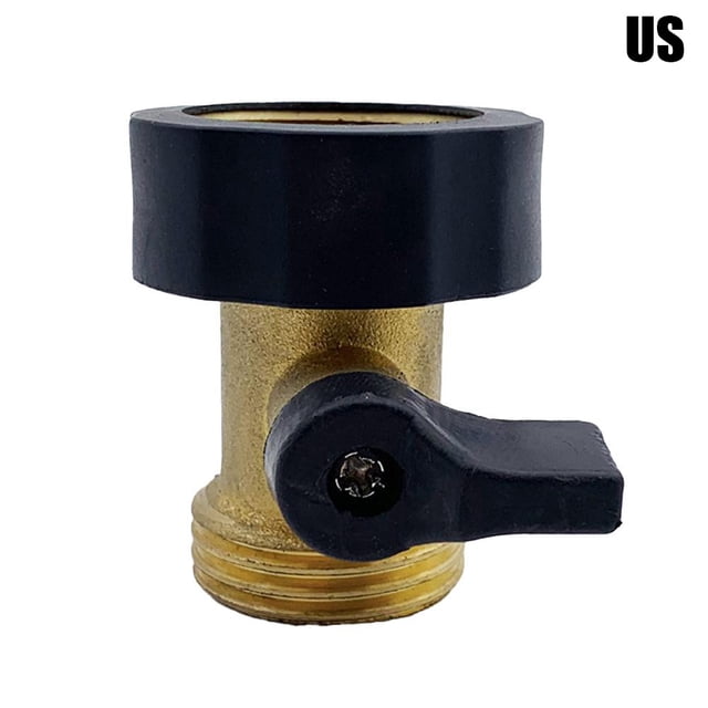 3/4Inch Brass Water Shut Off Valve Garden Hose Connector for Shut Off Stop Water