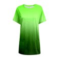 thumbnail image 5 of TSADFHJI Hauts Fluides en Chiffon Blouses pour Femmes Été Décontracté Chandail Ample Col Rond Tunique à Manches Courtes avec Poches TG Vert, 5 of 5