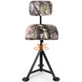 thumbnail image 1 of Gymax Swivel Hunting Chair Tripod Blind Stool w/ Detachable Backrest Outdoor Camping, 1 of 10