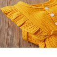 thumbnail image 3 of Combinaison à Manches Volantées Baby Romper Hair Band Set, 3 of 5