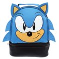 thumbnail image 1 of Sega Sonic the Hedgehog Lunch Bag Big Face Dual Compartment Lunch Box Kit, 1 of 3