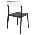 thumbnail image 2 of Compamia Chaise de Salle à Manger de Patio en Noir Transparent Clair, 2 of 8