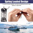 thumbnail image 4 of 4Pcs Fishing Flag Clips Sturdy Reliable Rust-proof Torsion Spring Fishing Flag Marine Boat Clip Flagpole Lines Hardware Accessories, 4 of 6