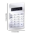 thumbnail image 3 of 8 Digit Standard Calculator with Large Display and Round Buttons | Basic Desktop Calculator with Quiet Sensitive Keys | Portable Math Calculator for Office Home School, 3 of 7
