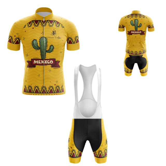 Ensemble de Cyclisme pour Hommes Cactus du Mexique - 4TG