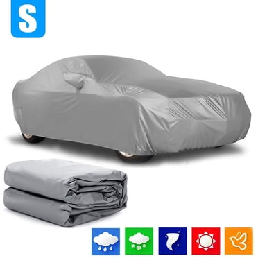 Housse de Voiture Résistante à l'Eau Toutes Saisons - Ultra-Protection 6 Couches 300D Robuste Housses de Voiture Extérieures Complètes