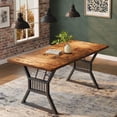 thumbnail image 2 of Cherish 70.8in Dining Table for 4-6, Rectangular Table for Kitchen and Dining Room, Farmhouse Kitchen Tables with Large Tabletop, 2 of 8