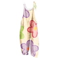 thumbnail image 1 of Pisexur Femmes Summer Casual Combinaisons Dressy Hawaii Print Manches Barboteuses Spaghetti Sangle Réglable en Vrac Short Combinaison avec Poches, 1 of 5