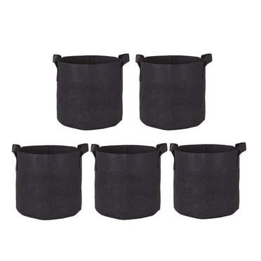 Black Plant Growing Bags with Good Drainage and Air Permeability for Home Gardening 3 gallon fabric pots
