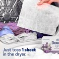 thumbnail image 3 of Downy Light Mega Dryer Sheets, Fabric Softener Dryer Sheets, White Lavender 120ct, 3 of 9