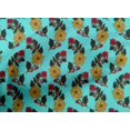 thumbnail image 4 of oneOone Cotton Poplin Fabric Leaves & Floral Block Decor Fabric Printed BTY 56 Inch Wide, 4 of 4