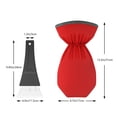 thumbnail image 4 of Meitianfacai Pelle à Neige pour Voiture Brosse à Neige Déneigement Grattage de Neige Dégivrage du Verre Outil de Dégivrage d'Hiver avec Couvercle Protecteur Pelle à Glace, Rouge, 4 of 8