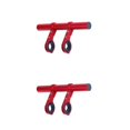 thumbnail image 3 of relayinert Bicycle Handlebar Extender with Double Clamps Front Flashlight Extension Bracket Mounting Rack Adapter Supplies Red Aluminum Alloy 2Set, 3 of 6