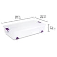 thumbnail image 3 of Sterilite 60 Qt ClearView Latch Wheeled Storage Box, 4 Pack, 3 of 10