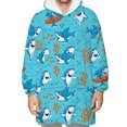 thumbnail image 1 of Fortune Matching Family Wearable Blanket Oversized Hoodies Pullover Christmas Pajama, 1 of 9