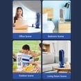 thumbnail image 4 of Tower Fan Oscillating Fan, Portable Desk Fan with 5 Gears Settings, USB Plug In Table Tower Fan Quiet Brushless Motor Tower Fan for Bedroom Home Desktop Office Car, 4 of 7