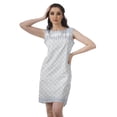 thumbnail image 1 of Moomaya Sleeveless  Shift Dress Back Slit Scoop Neck Plus Size Summer Dresses, 1 of 4