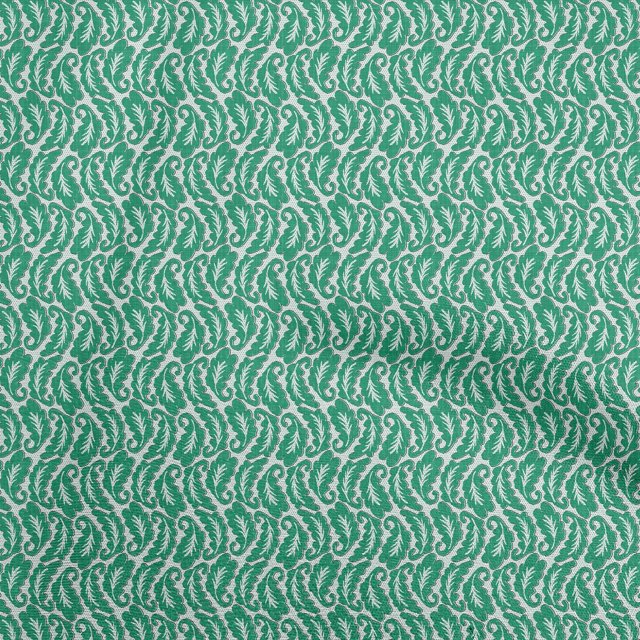 oneOone Polyester Spandex Sea Green Fabric Asian Block Craft Projects Decor Fabric Printed By The Yard 56 Inch Wide