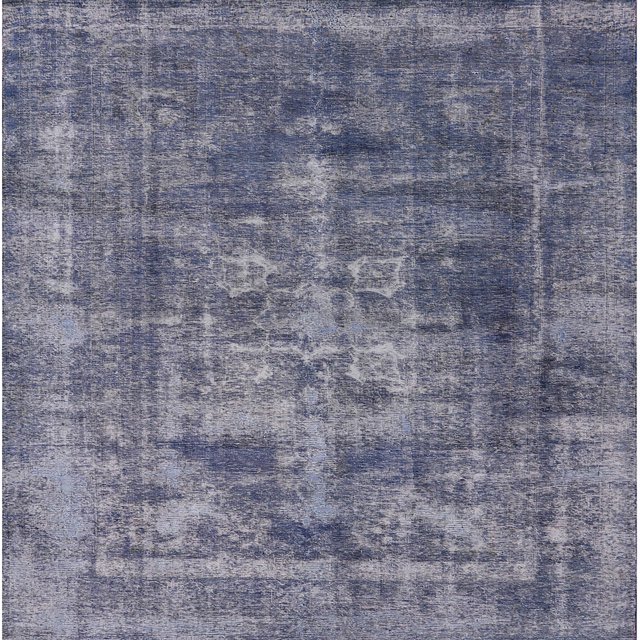 Ahgly Company Tapis d'Intérieur Lavables à la Machine, Carrés Industriels Modernes de Raisin Violet, 3' Carré
