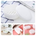 thumbnail image 4 of Raindrops 2pcs Travel Soap Case White PP Sealing Home Use Adults Holder, 4 of 8