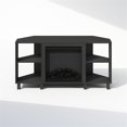 thumbnail image 1 of Pemberly Row No Heat Decorative Electric Fireplace Corner TV Stand Americano, 1 of 6