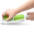 thumbnail image 4 of Starfrit Hand-Held V-Slicer, Adjustable Thickness, Non-Slip Base, Safe Self-Feeding Opening, With Safety Guard, Dishwasher Safe, Compact Kitchen Slicer For Fruits And Vegetables, 4 of 7