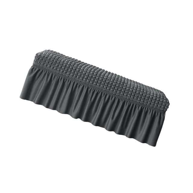 pitrice Long Bench Cover Bench Seat Furniture Protector for Living Room Hotel Decor Dark Gray