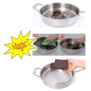 Fufafayo Carborundum Sponge Kitchen Cleaning Sponge, Heavy Duty Emery Sponges for Stubborn Stain Removal, Non-Scratch Scouring Pads for Pots Pans Sink, Scrubber Tool for Bathroom Countertop