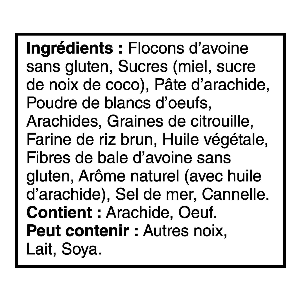 RXBAR® barre energetique miel, cannelle et beurre d’arachide 5 x 55 g