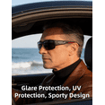 thumbnail image 4 of PUKCLAR Sports Polarized Sunglasses for Men Women Unbreakable Frame Sunglasses, 4 of 9
