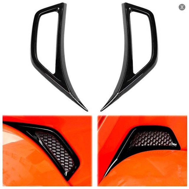 2pcs Car Wheel Eyebrow Side Air Inlet Cover Sticker Trim For Jeep JL Gladiator JT 2018+ Air Conditioning Vent Outlet Decoration