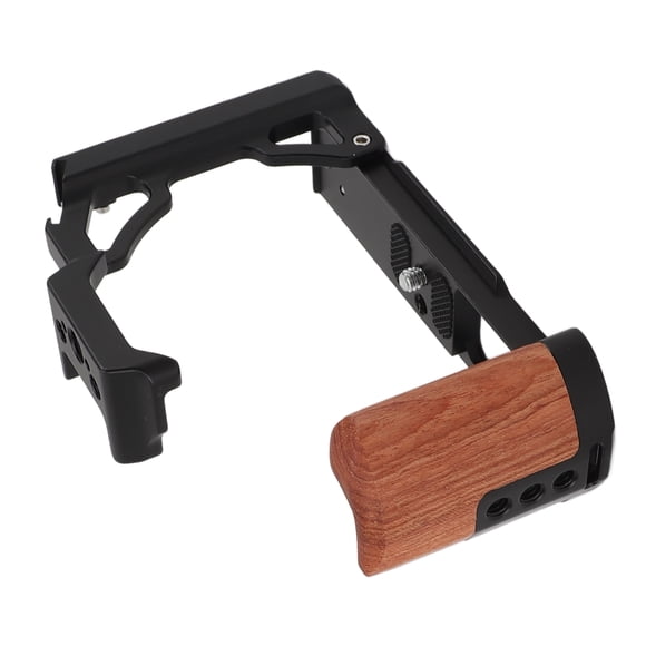 Camera Cage§camera Cage Kit§aluminum Alloy Camera Cage§camera Video Cage§camera Cage For Zfc§camera Video Cage For Zfc Camera Cage With Wood Handle Anodized Anti Slip Easy
