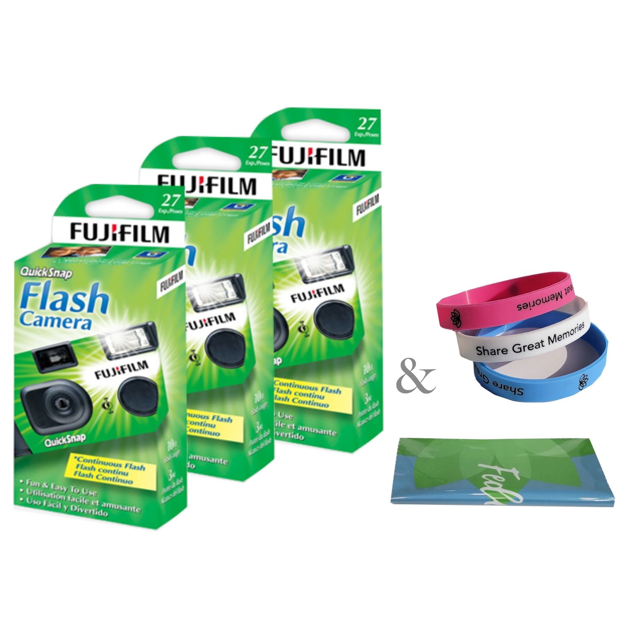 your camera storeさん専用 Fujifilm QuickSnap 7033661 Disposable Camera (3 Pack) Plus a Bonus
