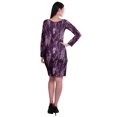 thumbnail image 3 of Moomaya Womens Full Sleeve Printed Midi Length Printed Bodycon Dress, 3 of 6