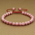 thumbnail image 2 of Bracelet Ajustable Unisexe en Perles Rondes de 6 mm en Rhodochrosite Argentine Naturelle de Qualité A 7 Pouces, 2 of 3