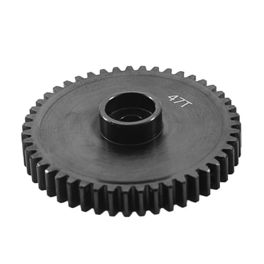 Graflsoa HPI Savage X 4.6 1/8 RC Car Upgrade - 47T Black Steel Spur Gear Replacement (45# Steel, 1 Piece)