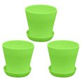 thumbnail image 1 of XZNGL Pot de Plante 3 Pcs Pot Ouvert Résine Pp Balcon Plante Verte Jardinage Taille Haute Long Pot, 1 of 5