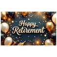 thumbnail image 1 of Colorful Balloons Happy Retirement Decorative Banner for Retirement Party Event Decoration Celebration, 1 of 4