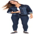 thumbnail image 3 of SKYLINEWEARS Women Denim Jacket Button UP Long Sleeve Ladies Stretch Trucker Jean Jackets, 3 of 5