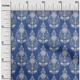 thumbnail image 2 of oneOone Georgette Viscose Medium Blue Fabric Block Sewing Craft Projects Fabric Prints By Yard 42 Inch Wide-1O, 2 of 5