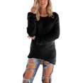 thumbnail image 1 of UKAP Chandail Femme Hiver Chaud Pull-Over Ample Loungewear Noir m, 1 of 1