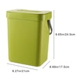 thumbnail image 3 of TIMIFIS Hanging Trash Can Punch- Kitchen Cabinet Hanging Trash Can Large Household with Lid Wall-Mounted Bathroom Trash Can Kitchen Essentials, 3 of 6