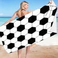 thumbnail image 1 of Mefallenssiah Microfiber Beach towel Super Lightweight Colorful Bath towel Sandproof Beach Blanket Multi-Purpose towel for Travel Swimming Pool 30X60 Inch, 1 of 1