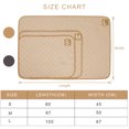 thumbnail image 3 of Reusable Grey Dog Pee Pad S Size (60x45cm) - Quilt & Mesh Fabric with Superior Absorption, Odor Control, Machine Washable for Puppy Housebreaking, Incontinence, Car Seats, and Mess-Free Home Cleaning, 3 of 6