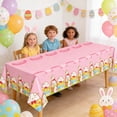 thumbnail image 2 of SLYNSHome Easter Tablecloth Rectangle Easter Bunny Table Cloth Kitchen Table Cover for Dining Room Spring Decor, 2 of 7