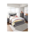 thumbnail image 3 of Signature Design by Ashley Lodanna Tufted Full Queen LED Panel Headboard in Gray, 3 of 4